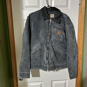 Carhartt Men's Distressed Gray J97 Detroit Blanket Lined Jacket- XL